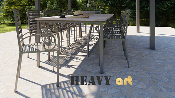 stół z krzesłami ogrodowymi metalowymi pod altaną ogrodową